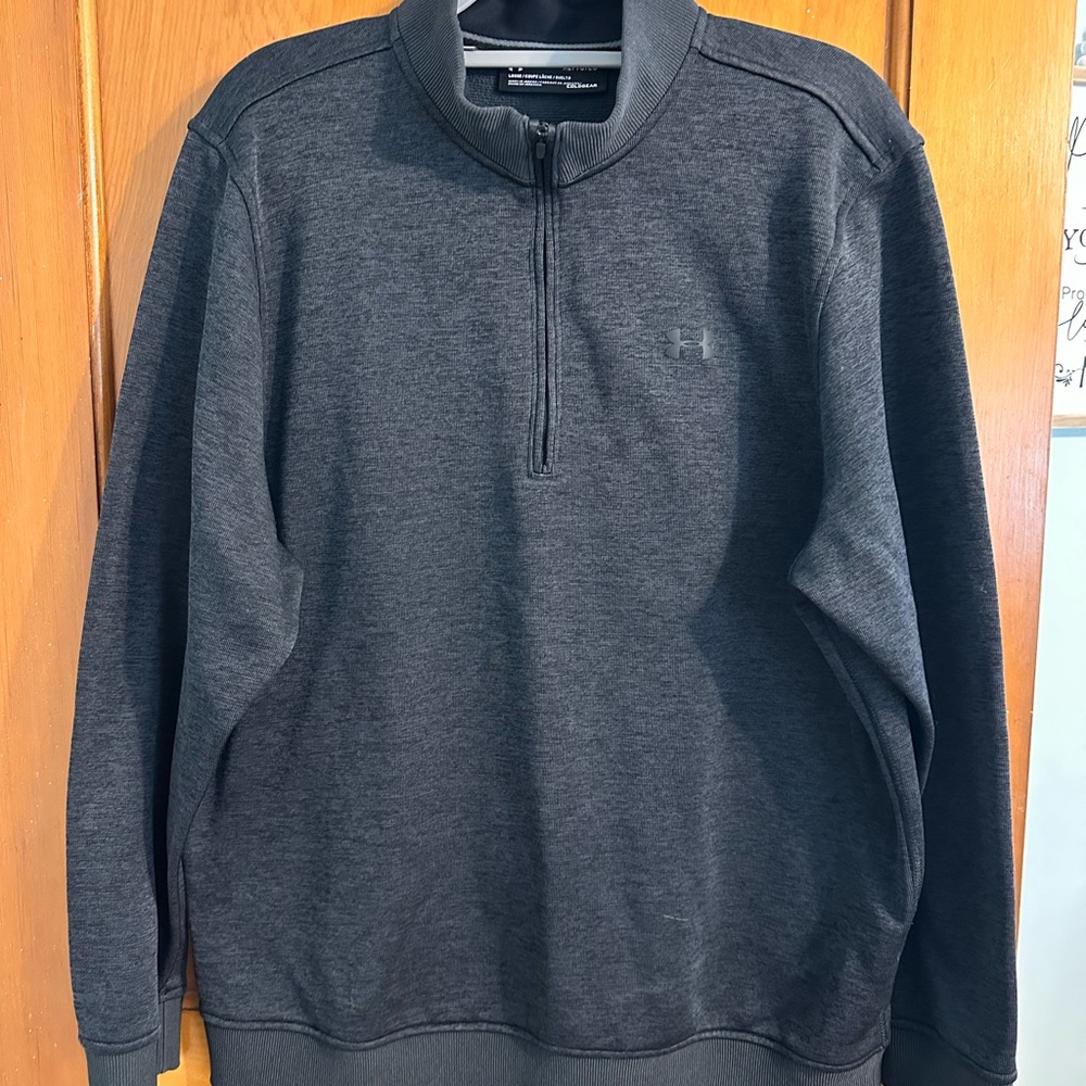 Under Armour Men's Charcoal Zip-Up Sweater